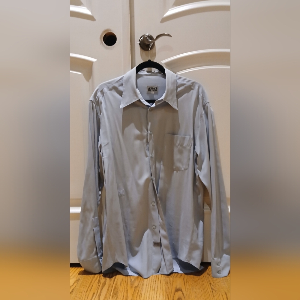 Versace Men's Gray Shirt